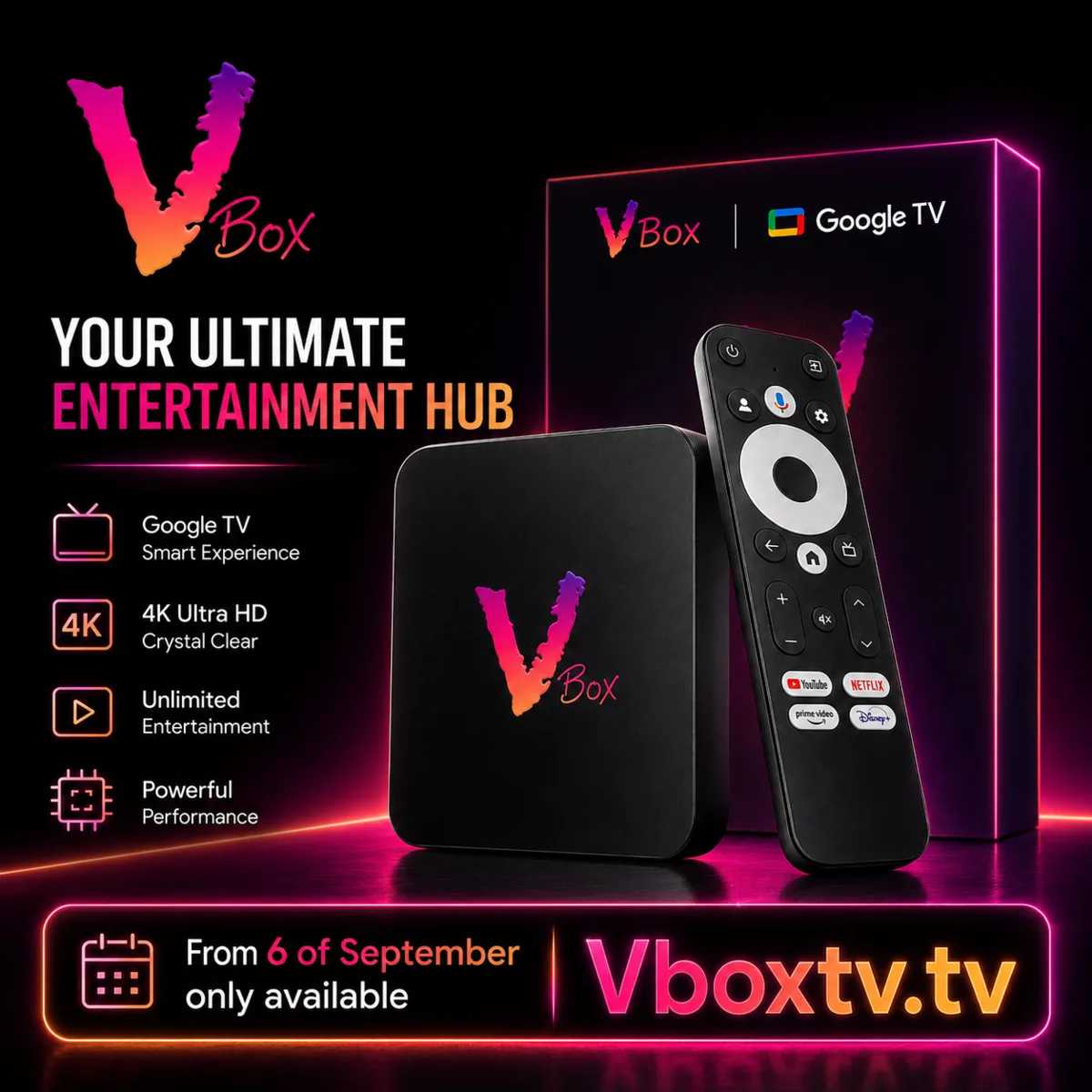 VBox Google TV Box add-on
